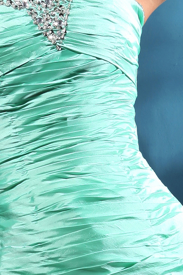 Adorable Sweetheart Mermaid Satin Gown - Click Image to Close